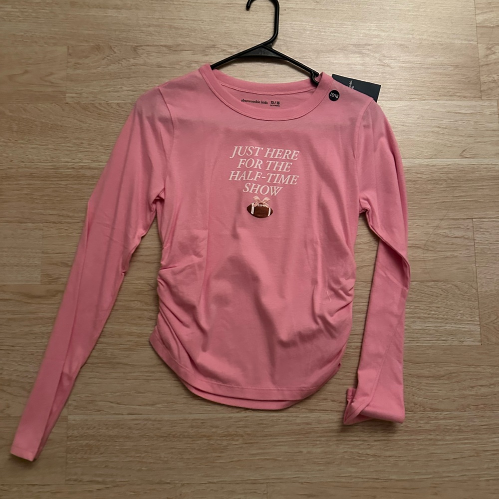 Abercrombie & Fitch Pink Long Sleeve Tee